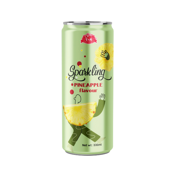 Sparkling pineapple flavour